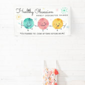 Banderoles Retro happy yarn boules crochet crochets crochet c (Insitu)