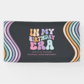 Banderoles Retro pastel coloré époque d'anniversaire moderne (Horizontal)