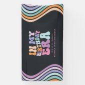 Banderoles Retro pastel coloré époque d'anniversaire moderne (Verticale)