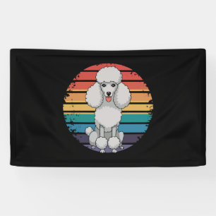 Banderoles Retro Poodle Lover Dog Dons pour Poodle Propriétai