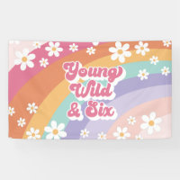 Retro Rainbow Young Wild et Six 6e anniversaire