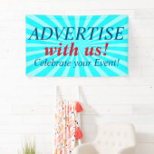 Banderoles Retro Rays blanc transp. + votre backgr. & idées (En situation)