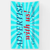 Banderoles Retro Rays blanc transp. + votre backgr. & idées (Vertical)