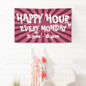 Banderoles Retro Rays noir transp. + votre backgr. & idées (En situation)