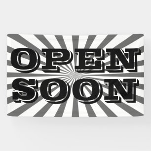 Banderoles Retro Rays noir transparent + votre idée