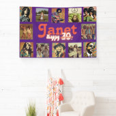 Banderoles Retro Rock Modèle photo 70e anniversaire (Insitu)