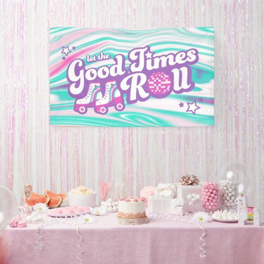 Banderoles Retro Super Roller Disco Party (Fête)