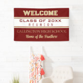 Banderoles Reunion! CUSTOMIZED Class Reunion banner (En situation)