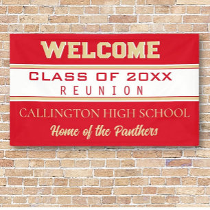 Banderoles Reunion! CUSTOMIZED Class Reunion banner