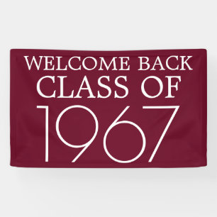 Banderoles Réunion de classe Retour de bienvenue
