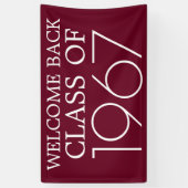 Banderoles Réunion de classe | Retour de bienvenue (Vertical)