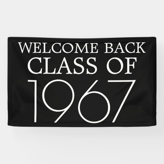 Banderoles Réunion de classe | Retour de bienvenue (Horizontal)