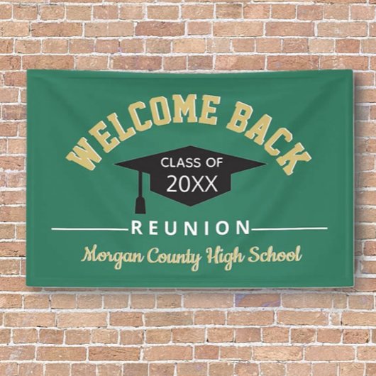 Banderoles Réunion de classe Welcome Back grand format