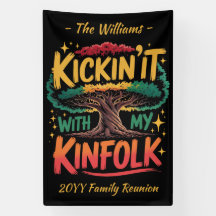 Réunion de famille personnalisée Kickin ça avec ma