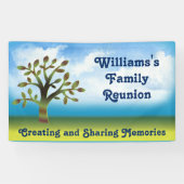 Banderoles Réunion de l'arbre familial (Horizontal)