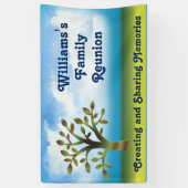 Banderoles Réunion de l'arbre familial (Vertical)