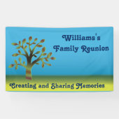 Banderoles Réunion de l'arbre familial (Horizontal)