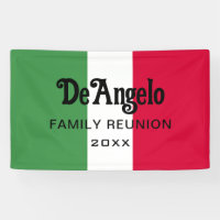 Réunion de nom de famille italien personnalisé