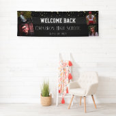 Banderoles Réunion du lycée Photo Grey Confetti Party (En situation)