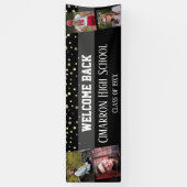 Banderoles Réunion du lycée Photo Grey Confetti Party (Vertical)