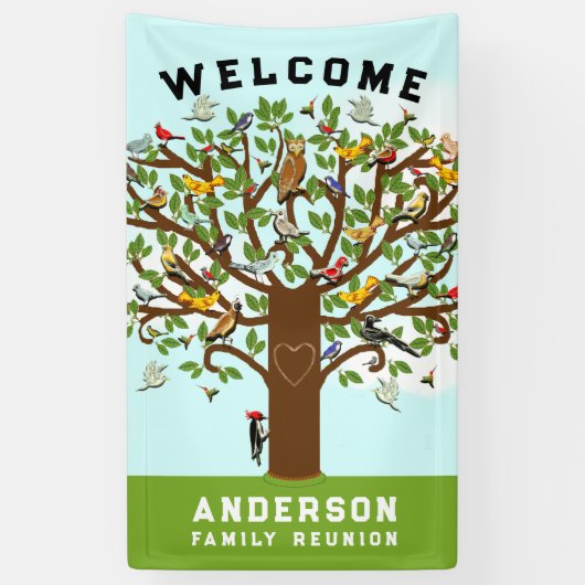 Banderoles Réunion familiale (Vertical)