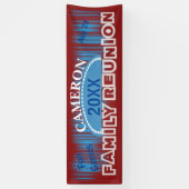 Banderoles Réunion familiale Blue Lights (Vertical)