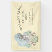 Banderoles Réunion familiale rustique (Vertical)