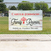 Banderoles Réunion familiale rustique moderne (En situation)