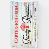 Banderoles Réunion familiale rustique moderne (Vertical)