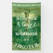 BANDEROLES RÉUNION FAMILIALE VERTICALE DE L'ARBRE DE CHÊNE RU (Verticale)