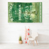 BANDEROLES RÉUNION FAMILIALE VERTICALE DE L'ARBRE DE CHÊNE RU (Insitu)