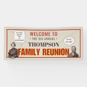 Banderoles Réunion familiale Vous Légende Une Photo Drôle