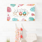 Banderoles Révélation de genre de crème glacée Qu'est-ce que  (En situation)