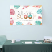 Banderoles Révélation de genre de crème glacée Qu'est-ce que  (Salon professionnel)