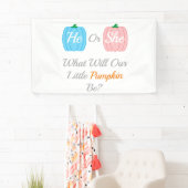 Banderoles Révélation de l'automne du citrouille (En situation)