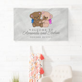 Banderoles Révéler le genre Bébé garçon/fille (En situation)