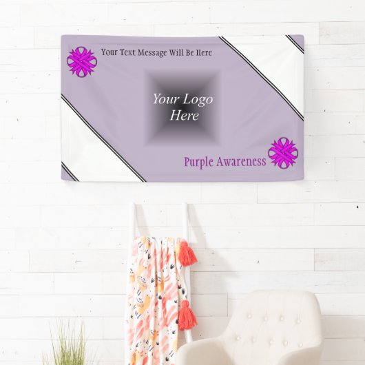 Banderoles Ribbon de Clover violet par Kenneth Yoncich (En situation)