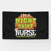 Banderoles Rien N'A Peur Drôle Halloween Night Shift Infirmiè (Horizontal)