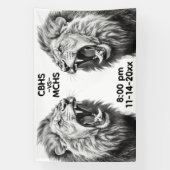 Banderoles Roar of the Lion Custom Text Images (Verticale)