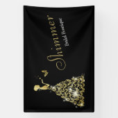 Banderoles Robe de papillon mariage Boutique (Verticale)