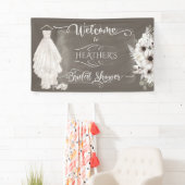 Banderoles Robe Mariage Boho Décontractée Aquarelle Fête des  (En situation)