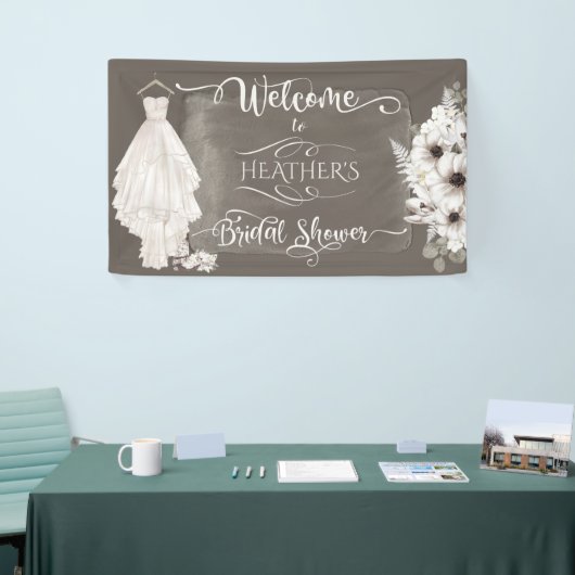 Banderoles Robe Mariage Boho Décontractée Aquarelle Fête des  (Salon professionnel)