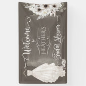 Banderoles Robe Mariage Boho Décontractée Aquarelle Fête des  (Vertical)