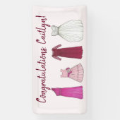 Banderoles Robes de soirée pour la fête de mariage de l'équip (Verticale)