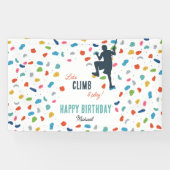 Banderoles Rock Escalade mignonne Anniversaire de enfant Part (Horizontal)