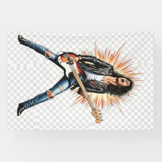 Banderoles Rock music banner (Horizontal)