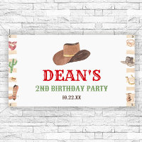 Rodeo Cowboy Western Wild West fête d'anniversaire