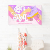 Banderoles Roll Roller Patinage Patinage Anniversaire (En situation)