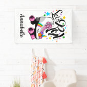 Banderoles Roll Unicorn Roller patinage fille (En situation)
