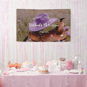 Banderoles Romance Rustique : Selle avec Mariage de Chapeau